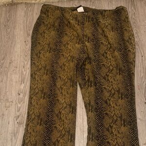 Snake Print Pants